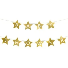 baner-girlanda-gwiazdki-290cm-zlota-baby-shower