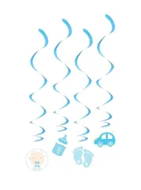 papierowa-dekoracja-wiszaca-baby-shower-niebieska