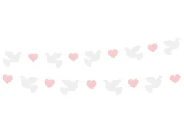 girlanda-papierowa-golabki-rozowe-serca-komunia-swieta-ihs-dekoracja-sali