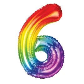 cyferka-balon-teczowy-ombre-zelki-szoste-6-dwa-eleganckie-urodziny-szesc