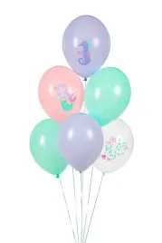 balony-30-cm-morski-swiat-mix-syrenka-dziewczynka-urodziny-party