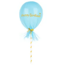 balon-urodziny-topper-z-tiulem-12cm-happy-birthday-niebiesk