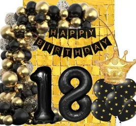 balony-zestaw-dekoracji-na-18-urodziny-osiemnaske-czarne-zlote