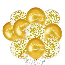 balony-na-wieczor-panienski-zlote-z-konfetti-bukiet-na-hel-30cm-10szt