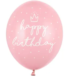 balony-urodzinowe-rozowe-happy-birthday-na-urodziny-dziewczynki-30cm-6-szt