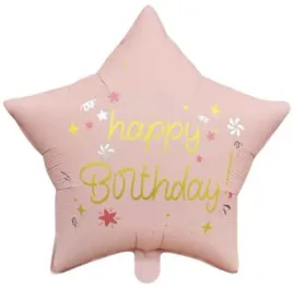 balon-foliowy-happy-birthday-45cm-pastelowy-rozowy-gwiazdka