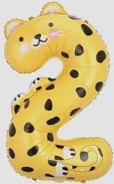 balon-foliowy-kot-w-kropki-zolty-tygrys-114-cm-cyfra-2-dwa-drugie-urodziny