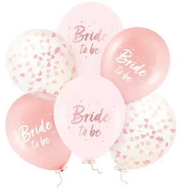 balony-lateksowe-bride-to-be-wieczor-panienski-rose-gold-mix-6-sztuk