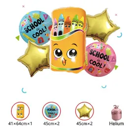 zestaw-5-balonow-school-is-cool-64-cm-niebiesko-rozowy