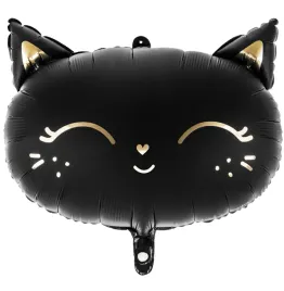 balon-foliowy-partydeco-kotek-czarny