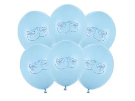 balony-na-baby-shower-buciki-blekitne-chrzest-30-cm-6-szt