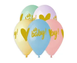 balony-premium-oh-baby-33cm-5-szt-urodziny-baby-shower