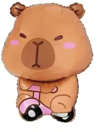 balon-foliowy-kapibara-na-rowerku-wielkosc-okolo-47x65-cm