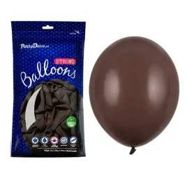 balony-12cm-strong-brazowe-100-sztuk