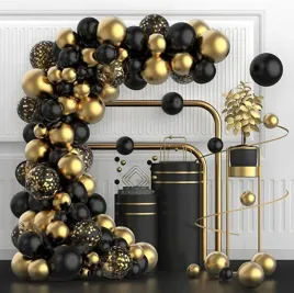 girlanda-balonowa-zloto-czarna-zestaw-balonow-102-el-sylwester