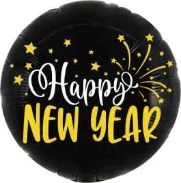balon-18-happy-new-year-czarny-w-gwiazdki