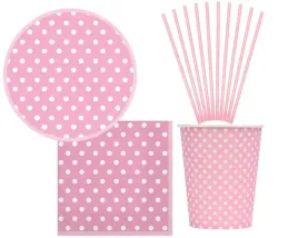 zestaw-talerzyki-i-kubeczki-papierowe-rozowe