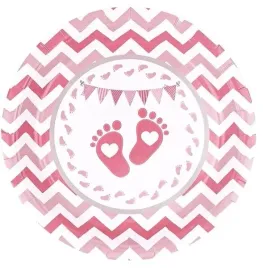 talerzyki-papierowe-rozowe-stopki-rozowe-6szt-baby-shower