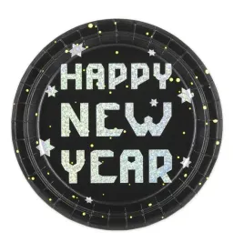 zestw-talerzykow-na-sylwestra-eco-papier-czarne-happy-new-year-6sz-18cm-bal