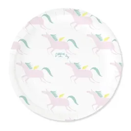 talerzyki-papierowe-jednorozec-unicorn-6szt-23-cm