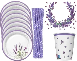 zestaw-talerzyki-kubeczki-papierowe-lawenda-wrzos