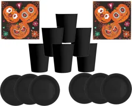 zestaw-talerzyki-kubeczki-serwetki-papierowe-halloween-dynie