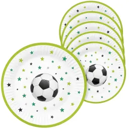 talerzyki-papier-biale-pilka-nozna-football-zielone-18cm-pilkarskie-8szt