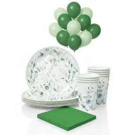 zestaw-urodzinowy-papierowe-talerzyki-kubeczki-serwetki-balony-eukaliptus