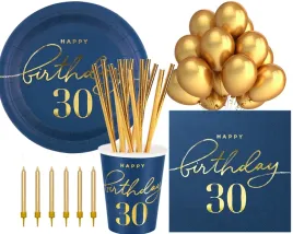 duzy-zestaw-kubeczki-talerzyki-na-30-urodziny-30th-birthday-granatowo-zlote