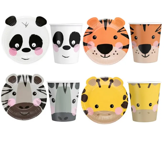 kubeczki-papierowe-panda-urodzinowe-4szt-zwierzeta-stan-nowy