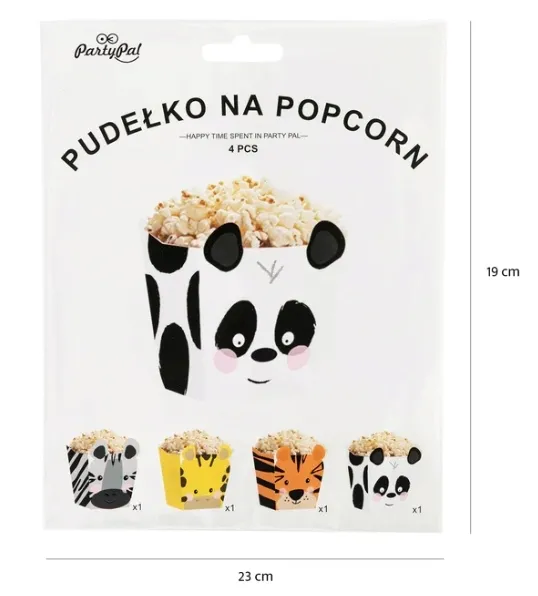 pudelka-na-popcorn-zwierzatka-mix-safari-4-szt-na-urodziny-zoo-safari-pojemnosc-250-ml