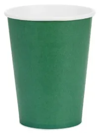 kubeczki-papierowe-butelkowa-zielen-ciemna-na-urodziny-roczek-250ml-6szt