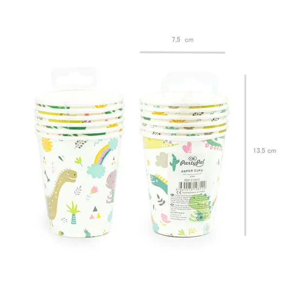 kubeczki-papierowe-dinozaury-urodzinowe-6-szt-liczba-sztuk-w-zestawie-6-szt