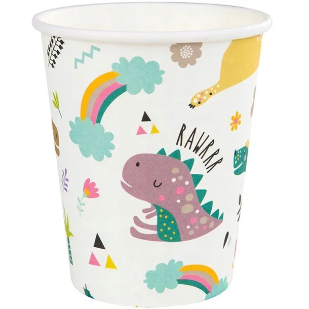 kubeczki-papierowe-dinozaury-urodzinowe-6-szt-stan-nowy