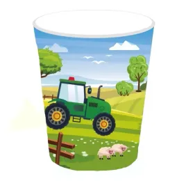 kubeczki-papierowe-traktor-250ml-6szt-dziecko-party-impreza