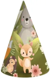 czapeczki-urodzinowe-zwierzeta-lesne-lesni-przyjaciele-6-sztuk-urodziny