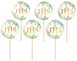 toppery-na-ciasto-ihs-listki-pierwsza-komunia-swieta-6-sztuk