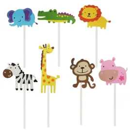 dekoracja-tortu-zoo-safari-toppery-7-sztuk