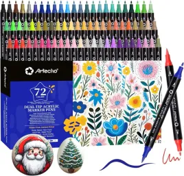 markery-akrylowe-72-sztuki-organizer-piekne-dwustrone-wydajne-szkola