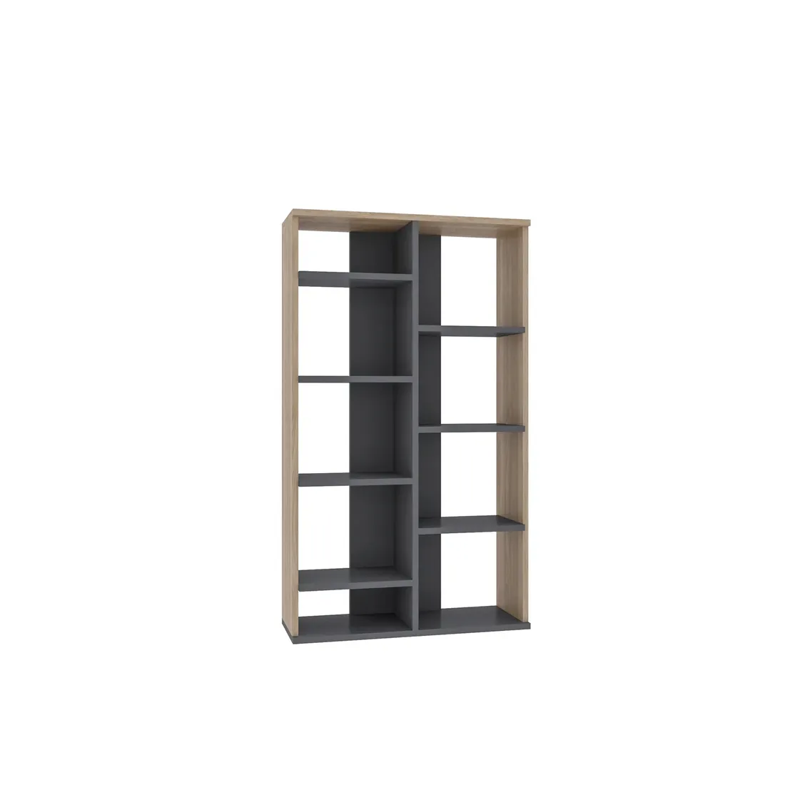 regal-keota-antracyt-dab-na-ksiazki-123cm-nowoczesny-styl-domu