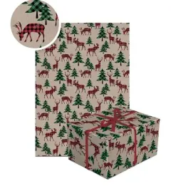 papier-prezentowy-kraft-renifery-swieta