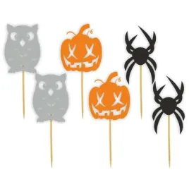 pikery-halloween-z-sowa-wielokolorowy-6-szt