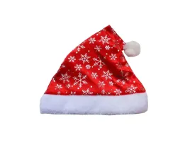 czapka-mikolaja-w-sniezynki-1-szt