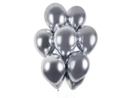 balony-lateksowe-shiny-srebrne-33-cm-5-szt