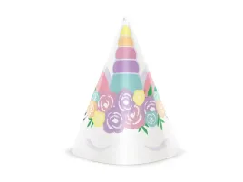 czapeczki-urodzinowe-jednorozec-6-szt