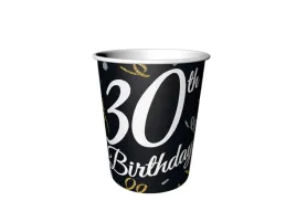 kubeczki-papierowe-na-trzydzieste-urodziny-czarne-250-ml-6-szt