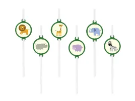 slomki-urodzinowe-safari-6-szt