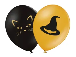 balony-z-nadrukiem-na-halloween-czarownica-i-kot-37-cm-6-szt