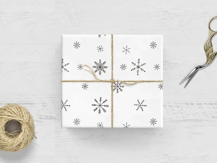 papier-pakowy-snow-flake-bialy-3-arkusze-stan-nowy