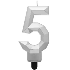 swieczka-na-tort-cyfra-5-diament-srebrna-godan-76-cm